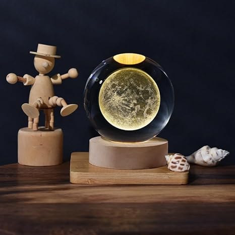 3D Crystal Ball | Moon Design