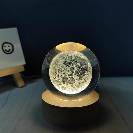 3D Crystal Ball | Moon Design