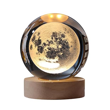 3D Crystal Ball | Moon Design